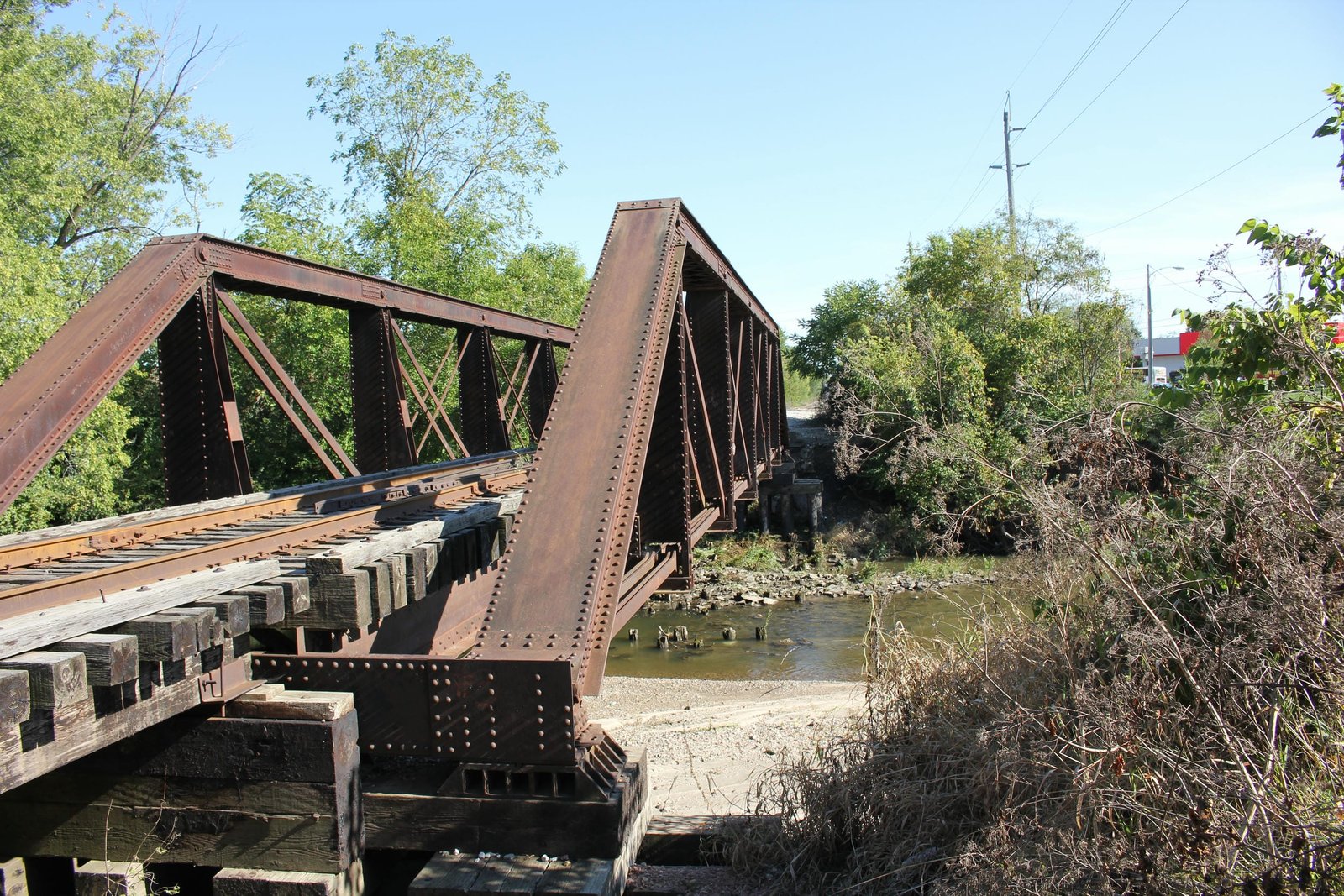 Looking east